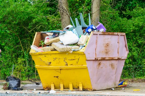 Professional house clearance team at work in Enfield home