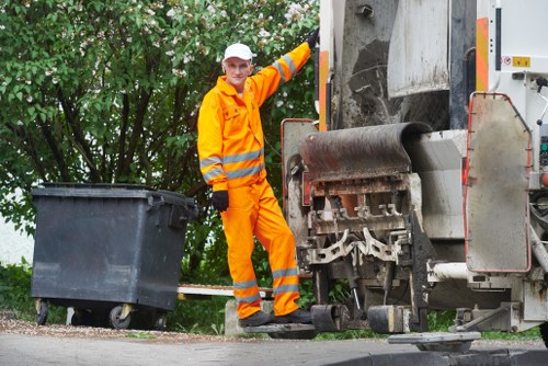 Recycling process in business waste management