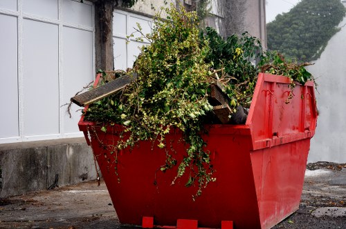 House clearance service van arriving at an Enfield property